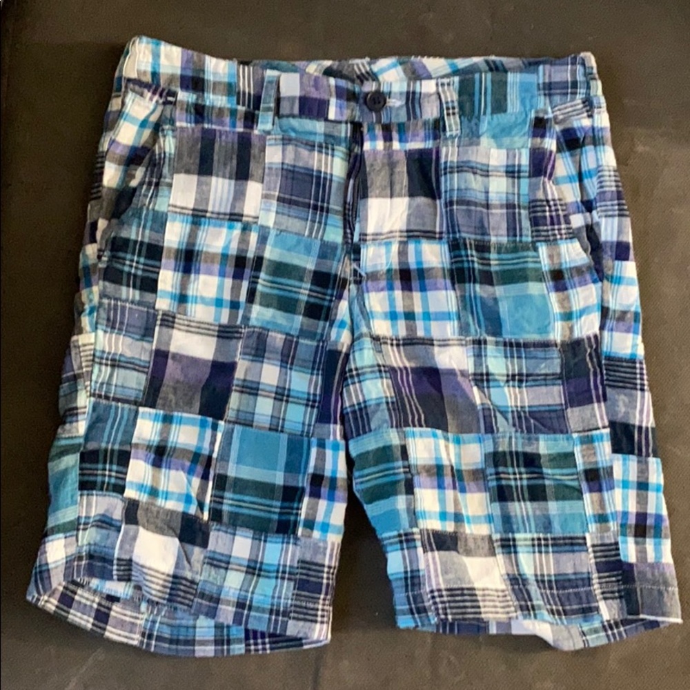 Bonobos Blue Plaid Shorts Size 29